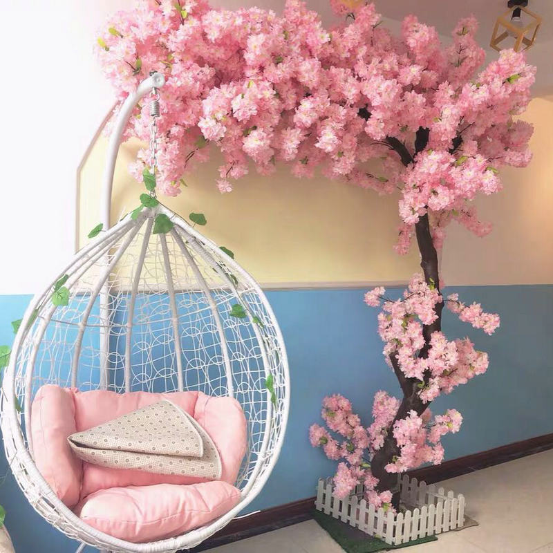 仿真重瓣樱花假桃树大型植物仿真樱花树桃花树许愿树桃花客厅装饰